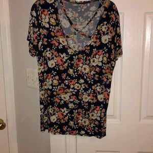 Floral with and x in the front